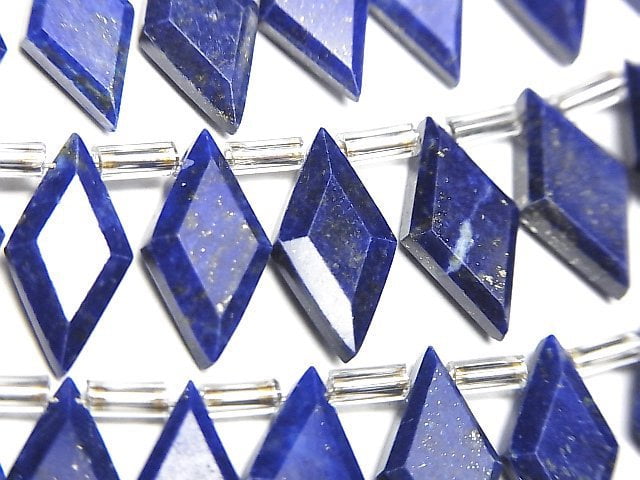 青金石 AA++ 鑽石形 14x7mm 半串或一串 (18顆)