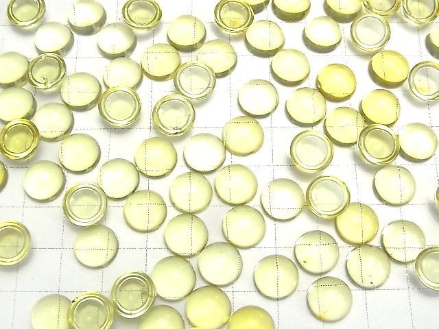 Gelber Bernstein Rund Cabochon 10x10mm 2Stk