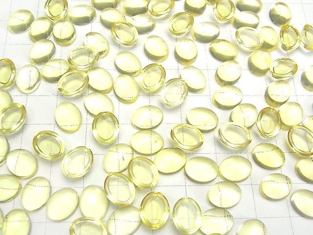 Gelber Bernstein Oval Cabochon 10x8mm 3Stk