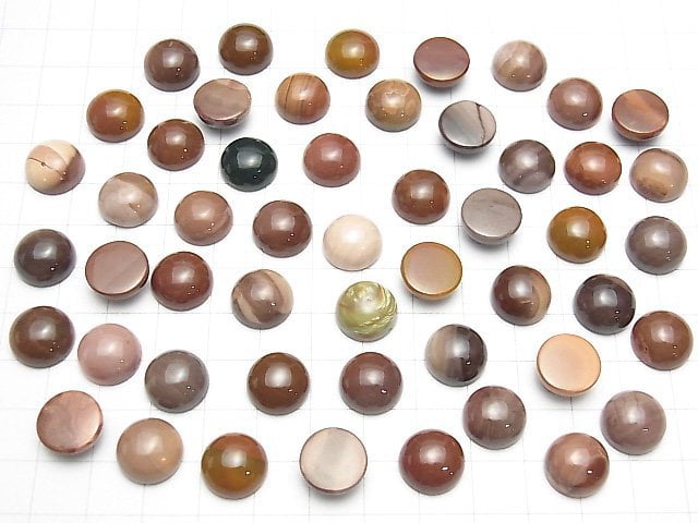 Imperial-Jaspis Rund Cabochon 12x12mm 3 Stück