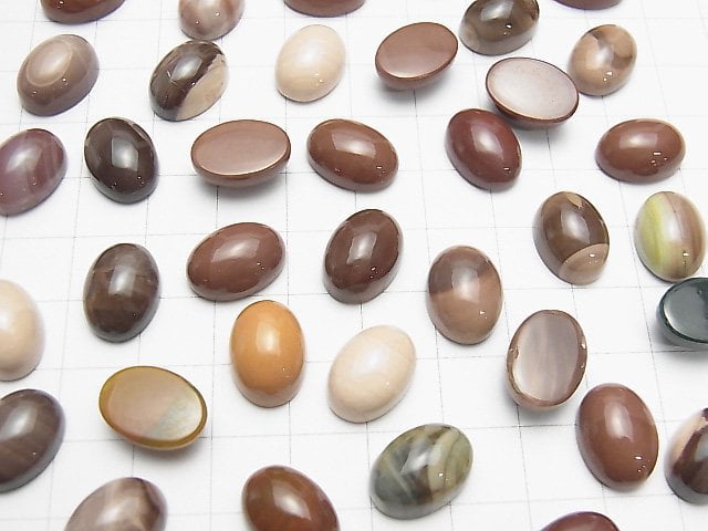 Imperial Jasper Oval Cabochon 14x10mm 3 Stück