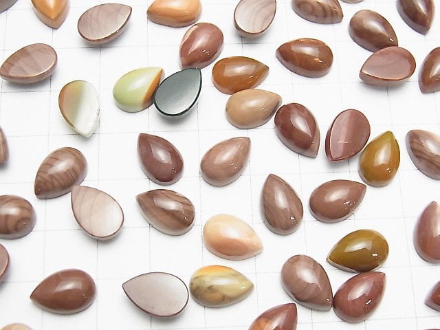 Imperial Jasper Tropfenform Cabochon 12x8mm 5 Stück