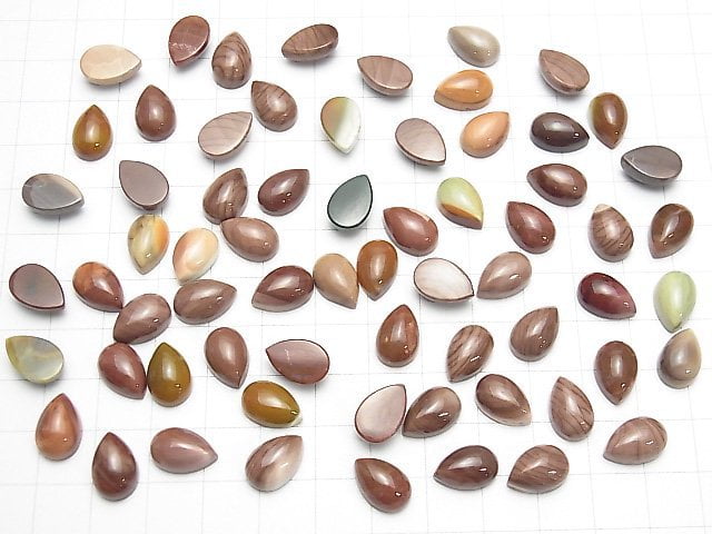 Imperial Jasper Tropfenform Cabochon 12x8mm 5 Stück