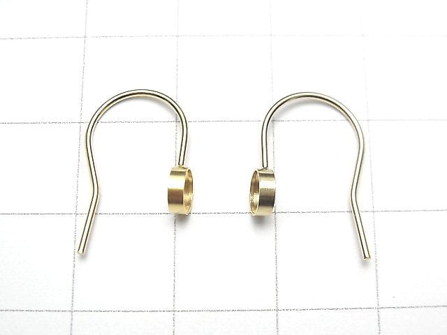 14KGF Earwire Frame (Bezel) Round 4mm 1pair