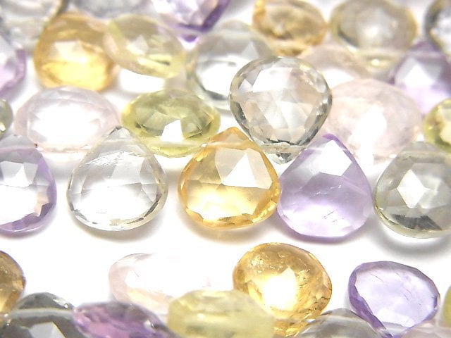 Chestnut Shape, Faceted Briolette Gemstone Beads