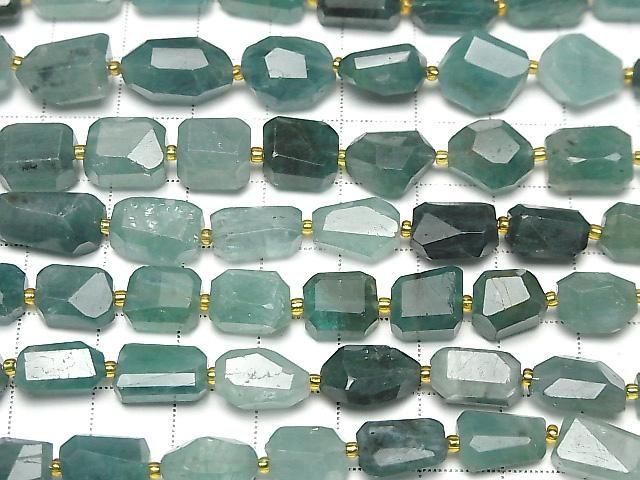 Grandidierit AA++ facettierter Nugget 1 Strang Perlen (ca. 7 Zoll / 18 cm)