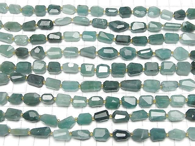 Grandidierit AA++ facettierter Nugget 1 Strang Perlen (ca. 7 Zoll / 18 cm)
