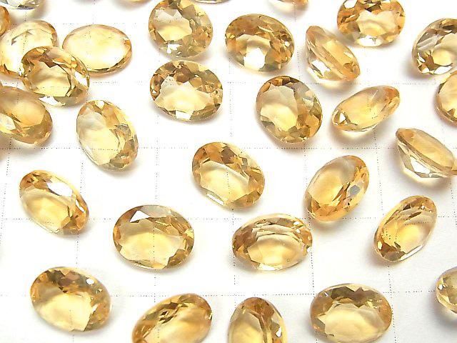 High Quality Citrine AAA Loose stone Oval Faceted 10x8mm 3pcs