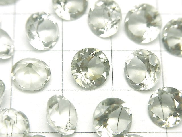 優質綠紫水晶 AAA 圓形刻面裸石 8x8mm 5顆