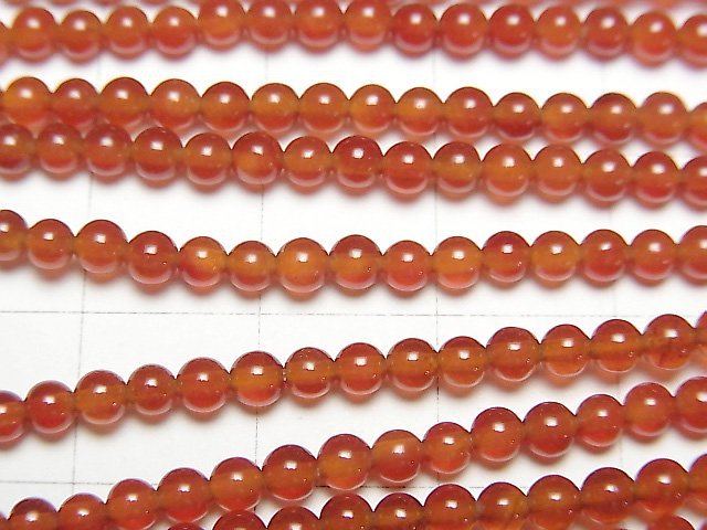 Carnelian AAA Round 3mm 1strand beads (aprx.15inch/37cm)
