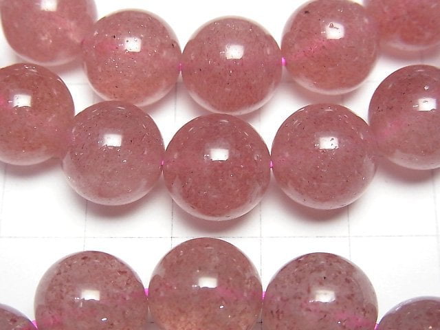 粉紅色簾石 AAA- 圓形 12mm 手鍊