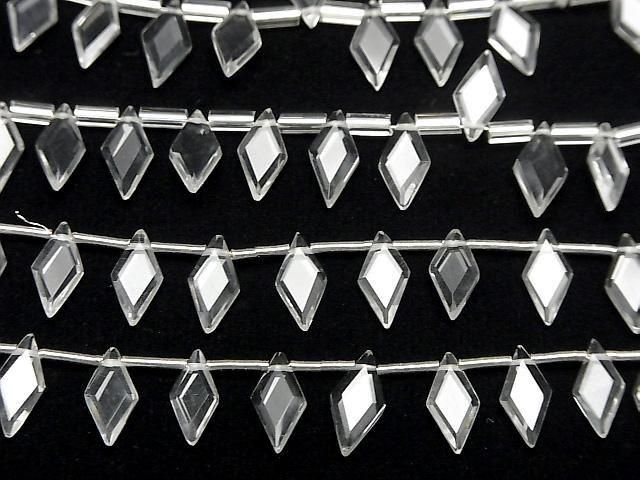 Hochwertiger Kristall AAA Diamantform 10x5mm 1 Strang Perlen (18 Stück)