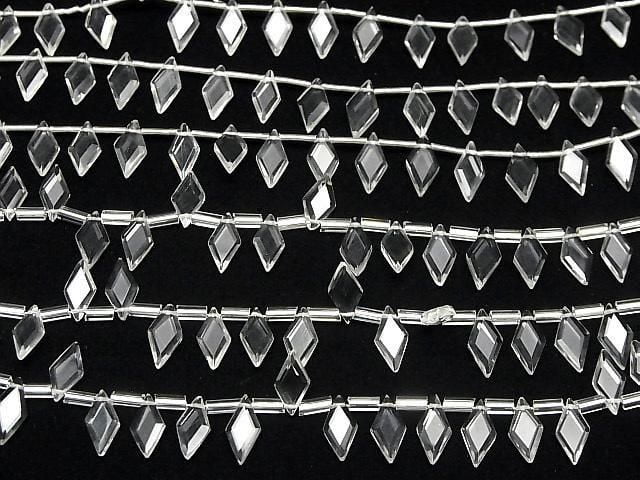 Hochwertiger Kristall AAA Diamantform 10x5mm 1 Strang Perlen (18 Stück)