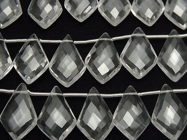 Hochwertiger Kristall AAA Deformations-Diamantform 1 Strang Perlen (8 Stück)