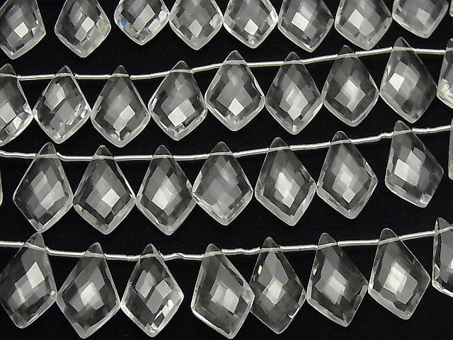 Hochwertiger Kristall AAA Deformations-Diamantform 1 Strang Perlen (8 Stück)