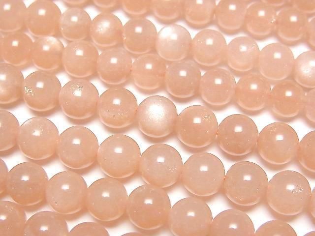 橘色月光石 AAA 圓珠 6mm 半串或 1 串 (約 15 英吋/38 公分)