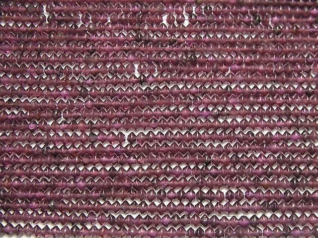 High Quality! Rhodolite Garnet AAA- Abacus Round Cut 3x3x2mm 1strand beads (aprx.15inch / 36cm)