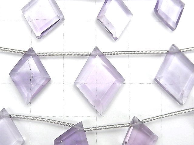 高品質紫水晶 AA++ 鑽石形 1串 (7顆)