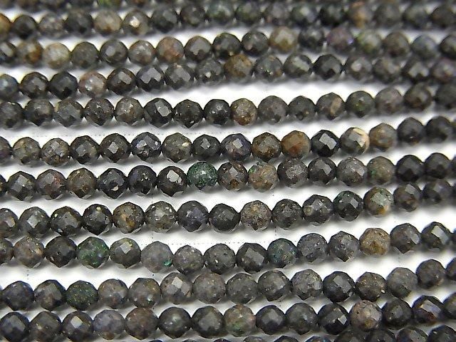 基質蛋白石 AA+ 刻面圓珠 2毫米 1串 (約15英吋/37厘米) 高品質!