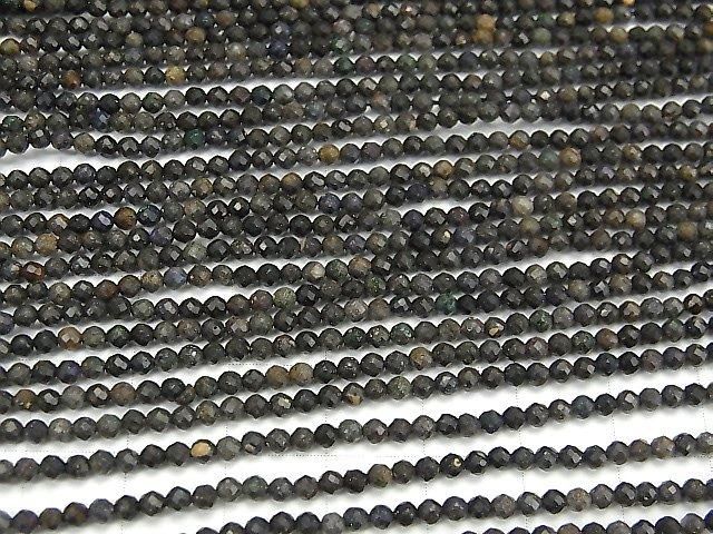 基質蛋白石 AA+ 刻面圓珠 2毫米 1串 (約15英吋/37厘米) 高品質!