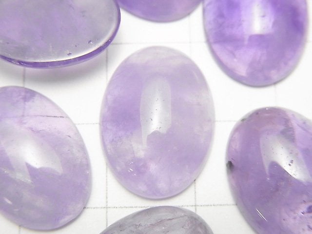 薰衣草紫水晶 AA+ 橢圓素面 18x13mm 4顆