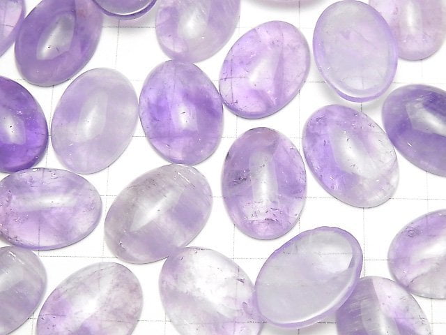 Lavender Amethyst AA+ Oval Cabochon 18x13mm 4pcs