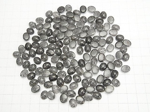 Black Aventurine Quartz Oval Cabochon 10x8mm 3pcs