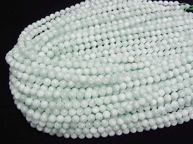 綠色天使石 AAA 級 - 圓珠 6mm 1 串 (約 15 英吋/37 公分)
