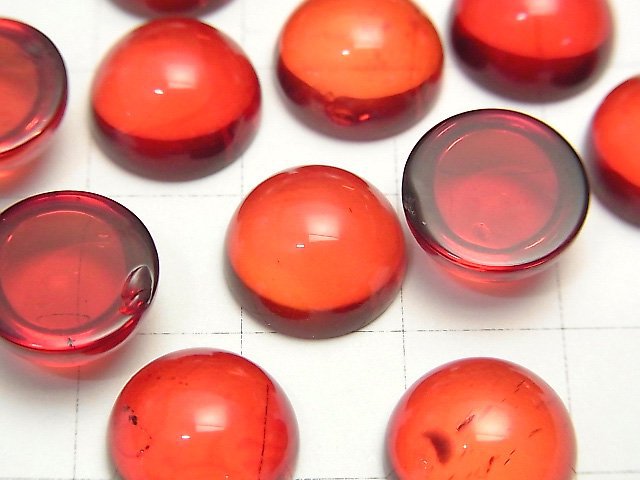 紅色琥珀圓形蛋面 12x12mm 2顆