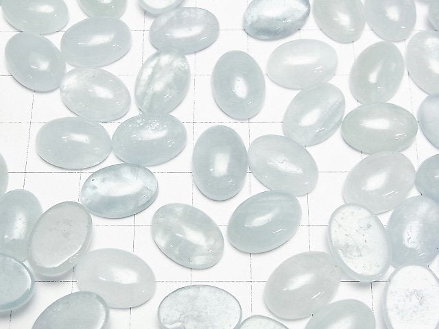 Namibia Aquamarin AAA- Oval Cabochon 14x10mm 1 Stück