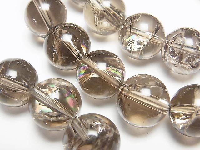 煙燻虹膜石英 AA++ 圓珠 12mm 1串 (手鍊)
