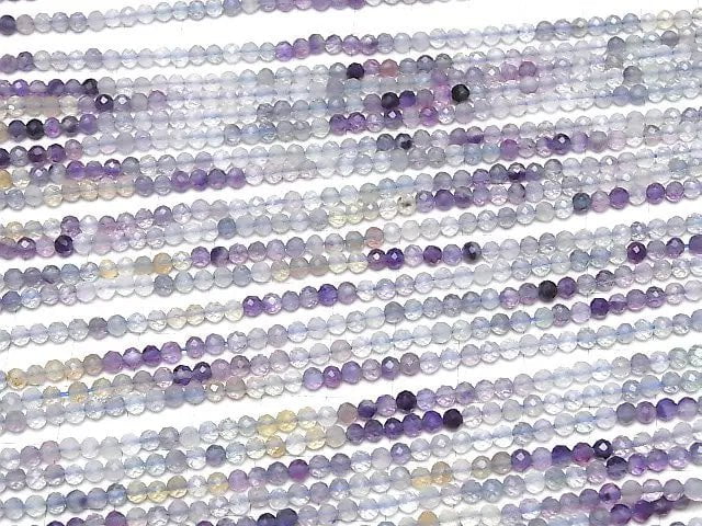 High Quality! Multicolor Fluorite AAA- Faceted Round 3mm 1strand beads (aprx.15inch/37cm)