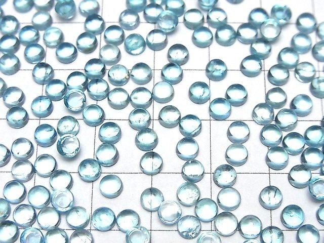 Hochwertiger Apatit AAA-Rund Cabochon 4x4mm 3 Stück
