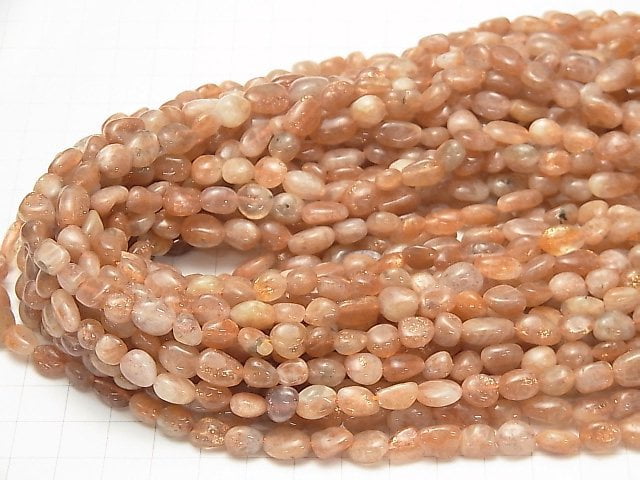 Sonnenstein AA++ Kleine Nugget 1Strang Perlen (ca. 15 Zoll / 38 cm)