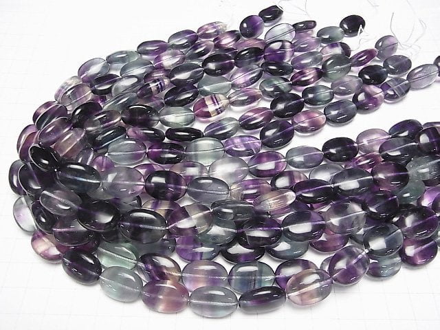 Mongolian Multicolor Fluorite AAA Oval 18x13x7mm half or 1strand beads (aprx.15inch / 36cm)