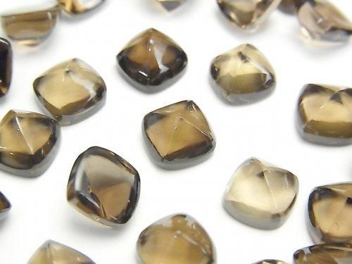高品質煙晶 AAA 糖塔切割 8x8mm 2顆
