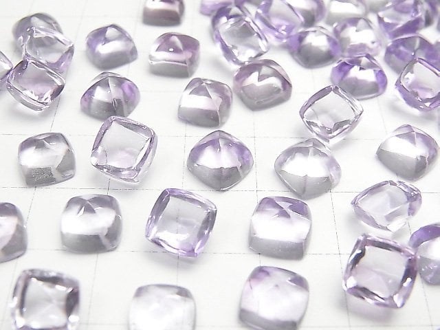 Hochwertiger Amethyst AAA Zuckerkegel Schnitt 8x8mm 2Stk