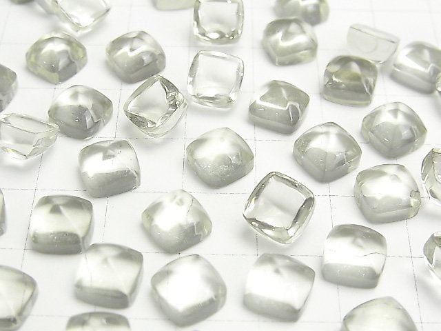 Hochwertiger grüner Amethyst AAA Zuckerkegel Schnitt 8x8mm 2Stk