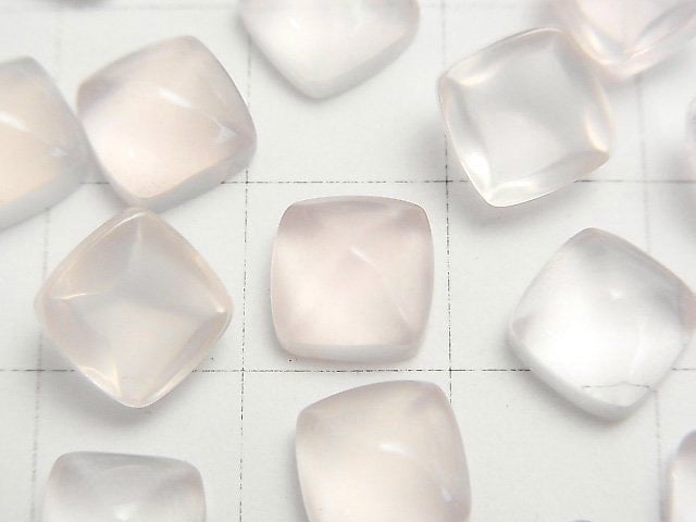 高品質粉晶 AAA 糖塔切割 8x8mm 2顆