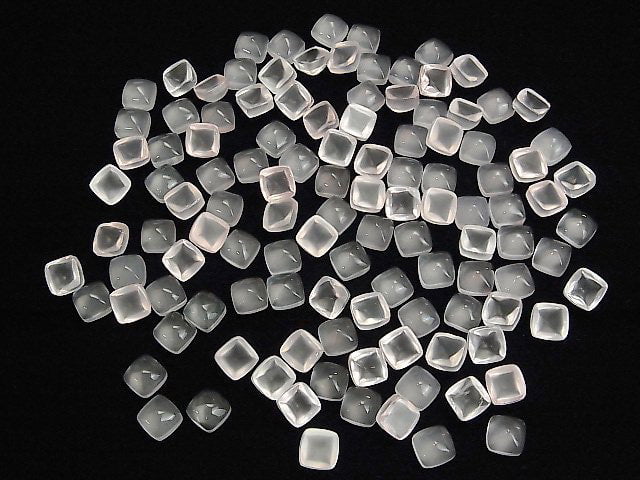 Hochwertiger Rosenquarz AAA Zuckerkegel Schnitt 8x8mm 2Stk