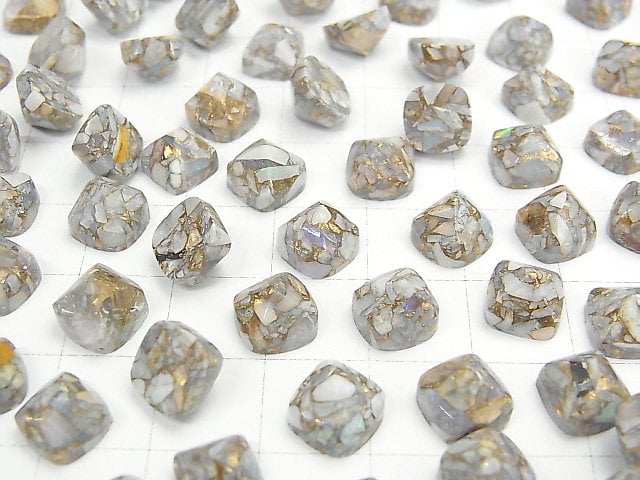 Kupfer-Opal AAA Zuckerkegel Schnitt 8x8mm 3Stk