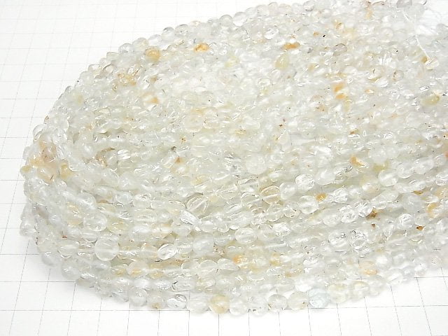 Natürlicher weißer Topas AA+ Nugget 1Strang Perlen (ca. 15 Zoll / 38 cm)