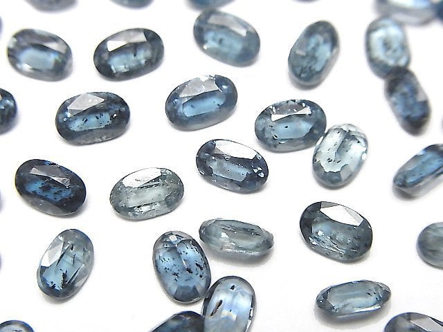 高品質靛藍藍晶石 AAA- 橢圓形刻面裸石 6x4mm 3顆