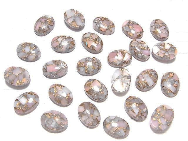 Kupfer-Pink Opal AAA Ovaler Cabochon 18x13mm 2 Stück