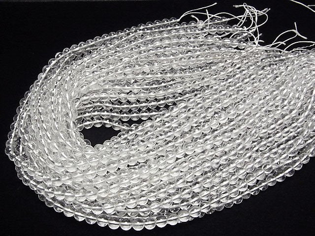 Himalayan Ice Quartz AAA- Round 6mm half or 1strand beads (aprx.15inch/38cm)