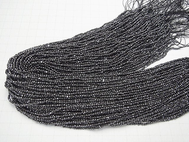 Hochwertig! 2Stk $6.79! Hämatit facettiert Rund 2mm 1Strang Perlen (ca. 15 Zoll / 38 cm)