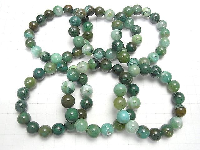 Peru Edelstein Silica AA++ Rund 13mm Armband