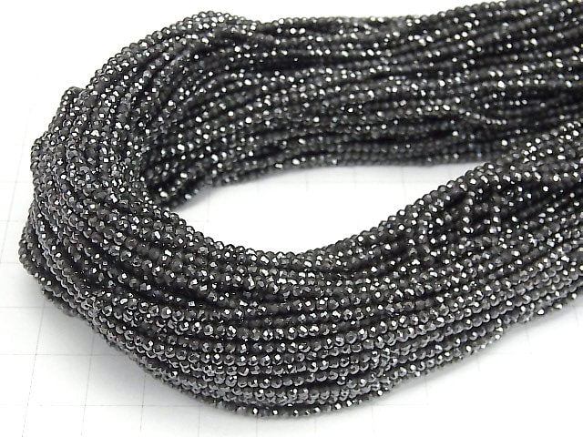 Hochwertig! 2Stück $7.79! Magnetisch! Hämatit facettierte Runde 2mm 1Strang Perlen (ca. 15 Zoll / 36 cm)