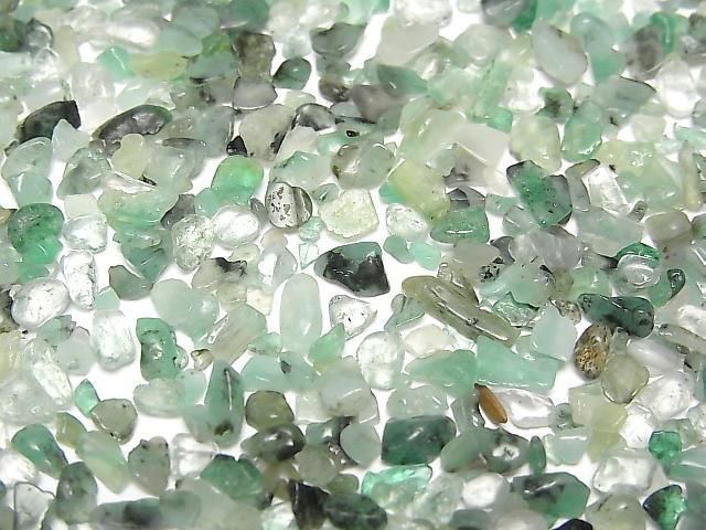 Brazilian Emerald AA Undrilled Chips 100 grams