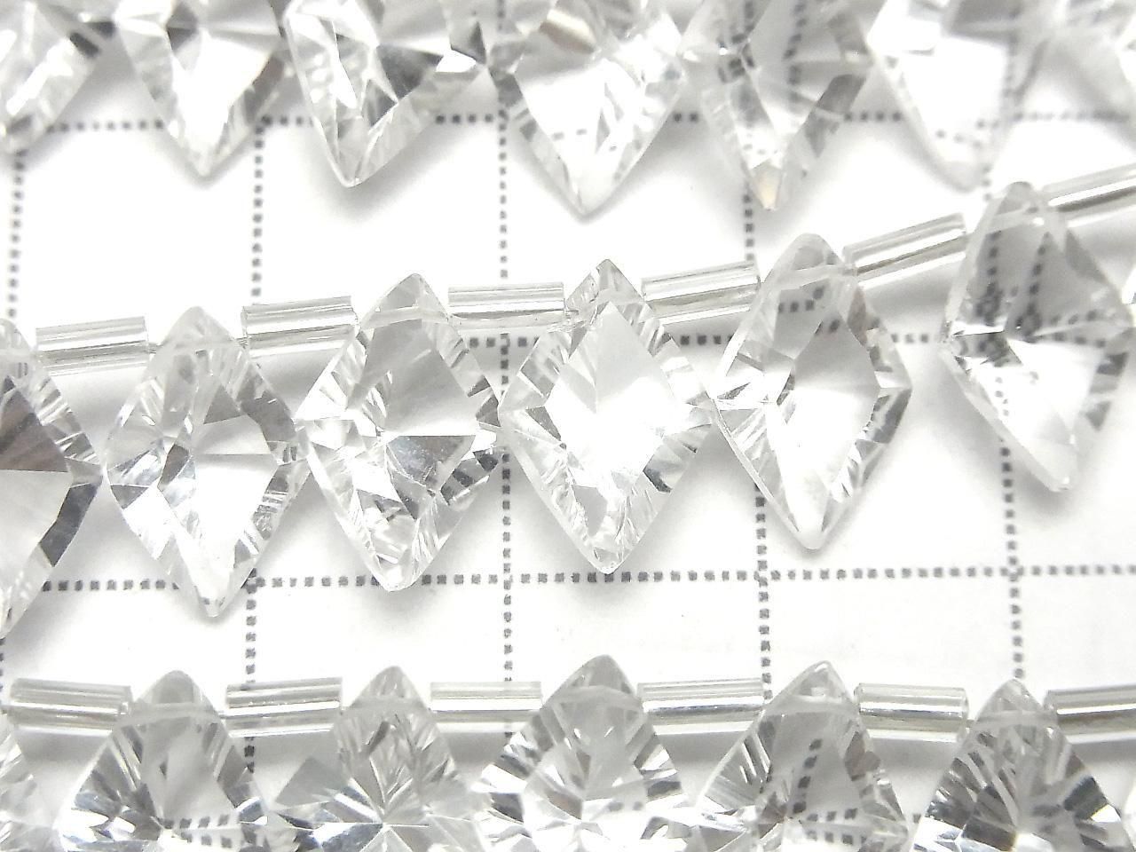 High Quality Crystal AAA Diamond Concave Cut 12x8mm 1 Strand (13pcs)